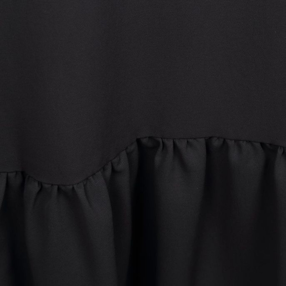 MICHAEL KORS SLIP DRESS WITH FLOUNCE WOMAN BLACK. - Picture 7 of 9